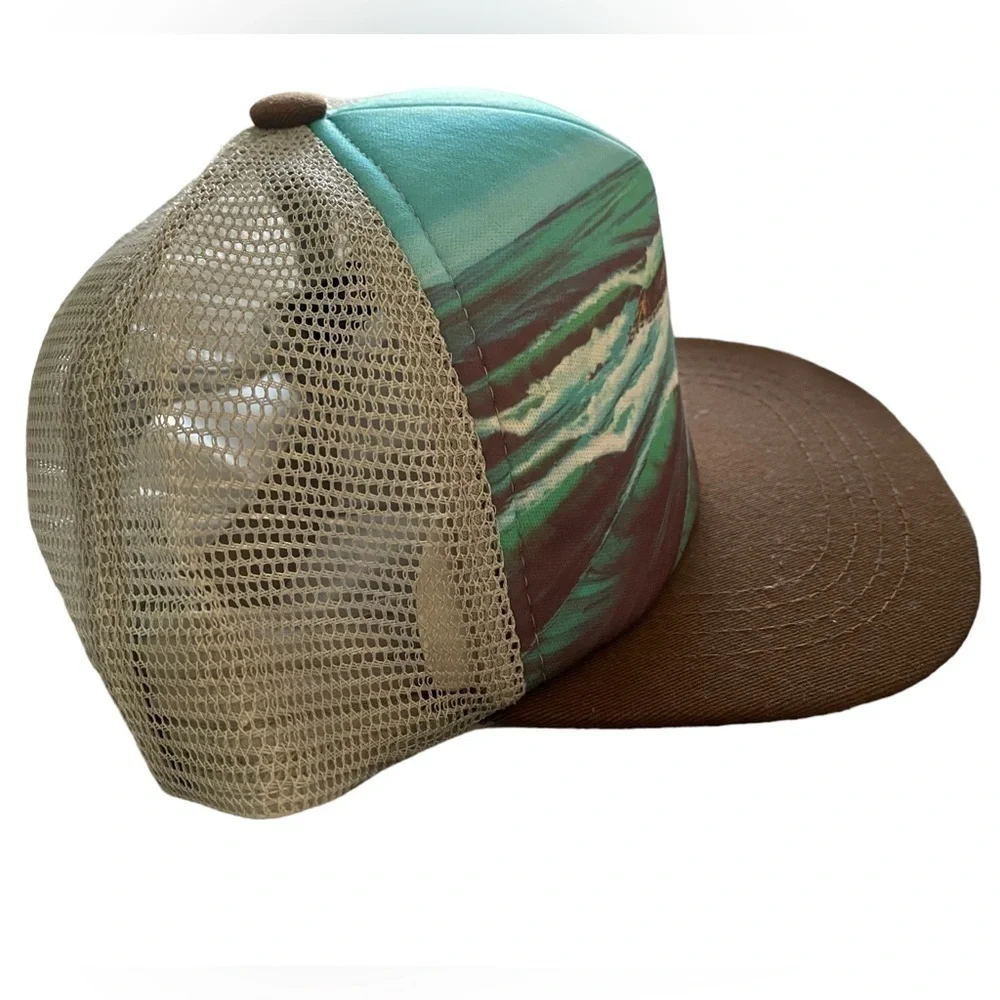 NEW Living the Dream MAUI Snapback Hat Cap w/ Brown Flat Bill Unisex Kid’s Size